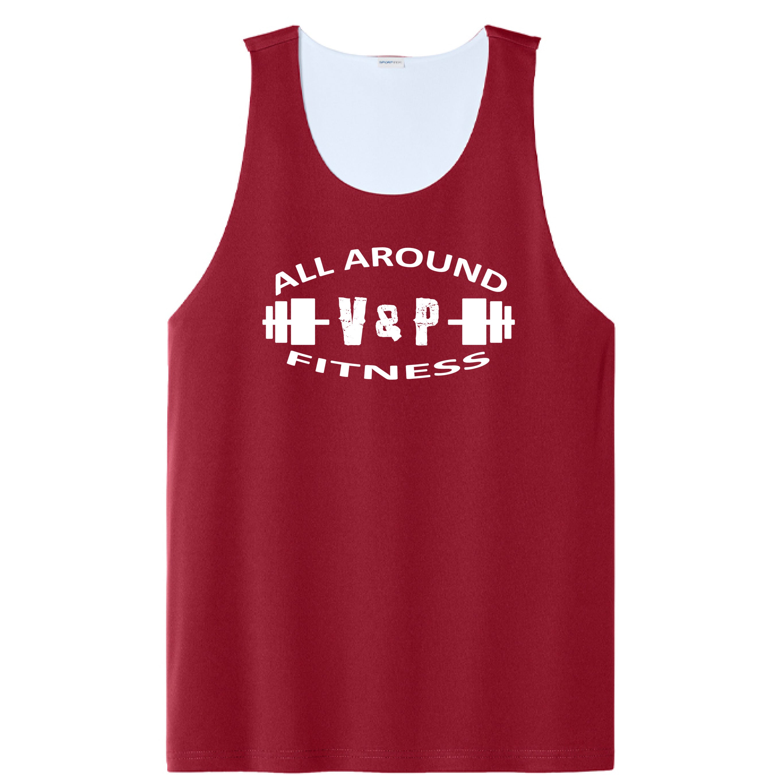 Deep Red/ White - FRONT